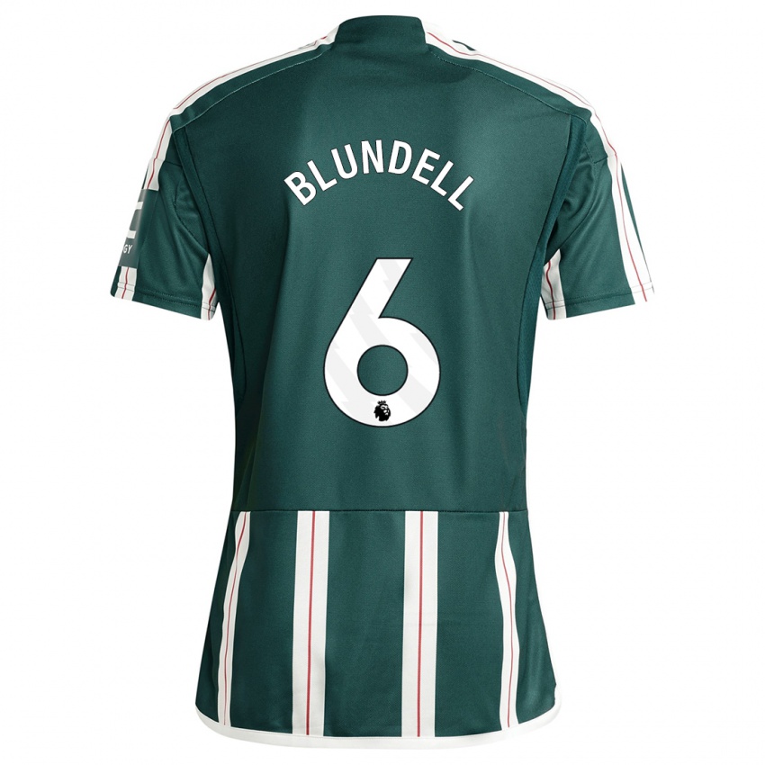 Mænd Hannah Blundell #6 Mørkegrøn Udebane Spillertrøjer 2023/24 Trøje T-Shirt