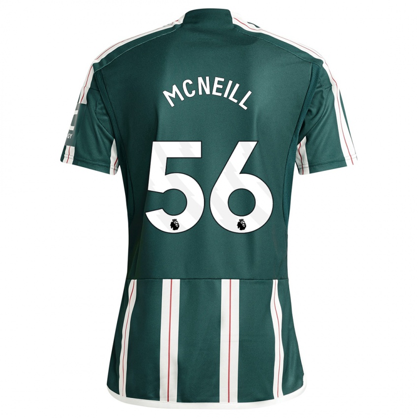 Mænd Charlie Mcneill #56 Mørkegrøn Udebane Spillertrøjer 2023/24 Trøje T-Shirt