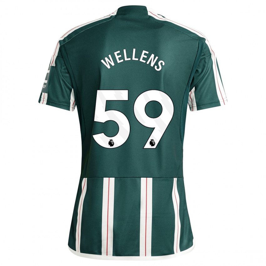 Mænd Charlie Wellens #59 Mørkegrøn Udebane Spillertrøjer 2023/24 Trøje T-Shirt
