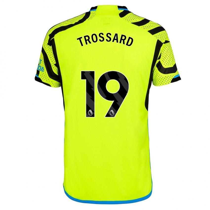 Mænd Leandro Trossard #19 Gul Udebane Spillertrøjer 2023/24 Trøje T-Shirt