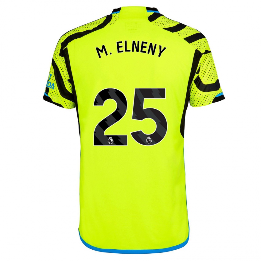 Mænd Mohamed Elneny #25 Gul Udebane Spillertrøjer 2023/24 Trøje T-Shirt