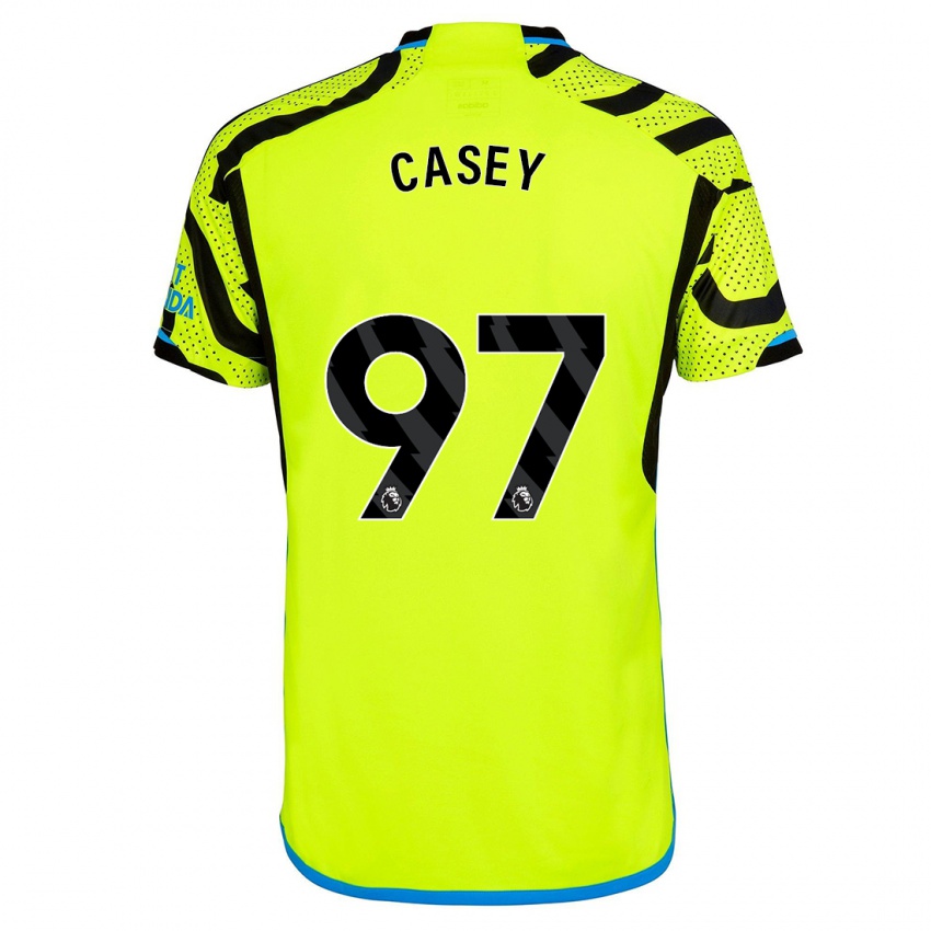 Mænd Dan Casey #97 Gul Udebane Spillertrøjer 2023/24 Trøje T-Shirt