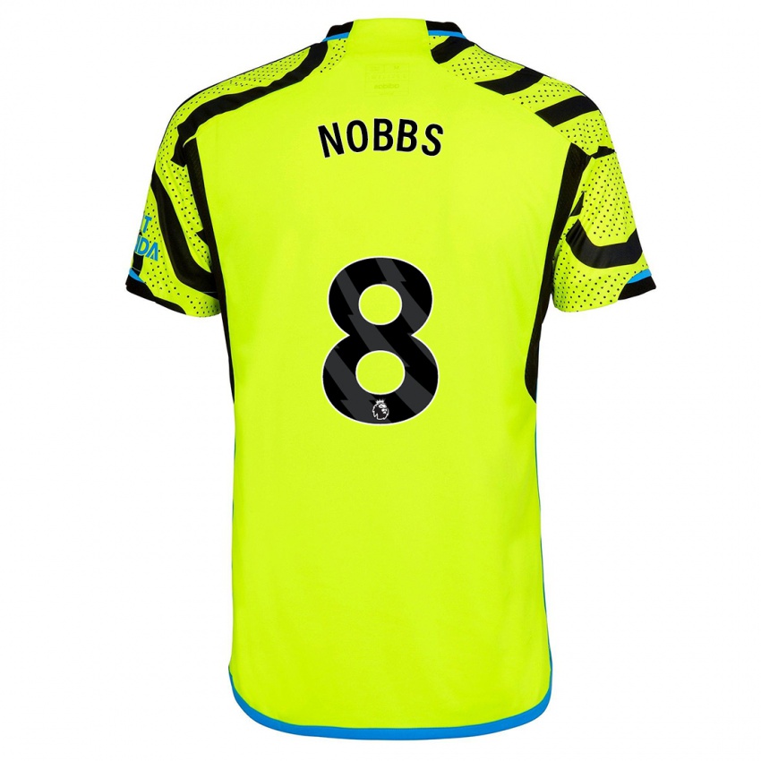 Mænd Nobbs #8 Gul Udebane Spillertrøjer 2023/24 Trøje T-Shirt