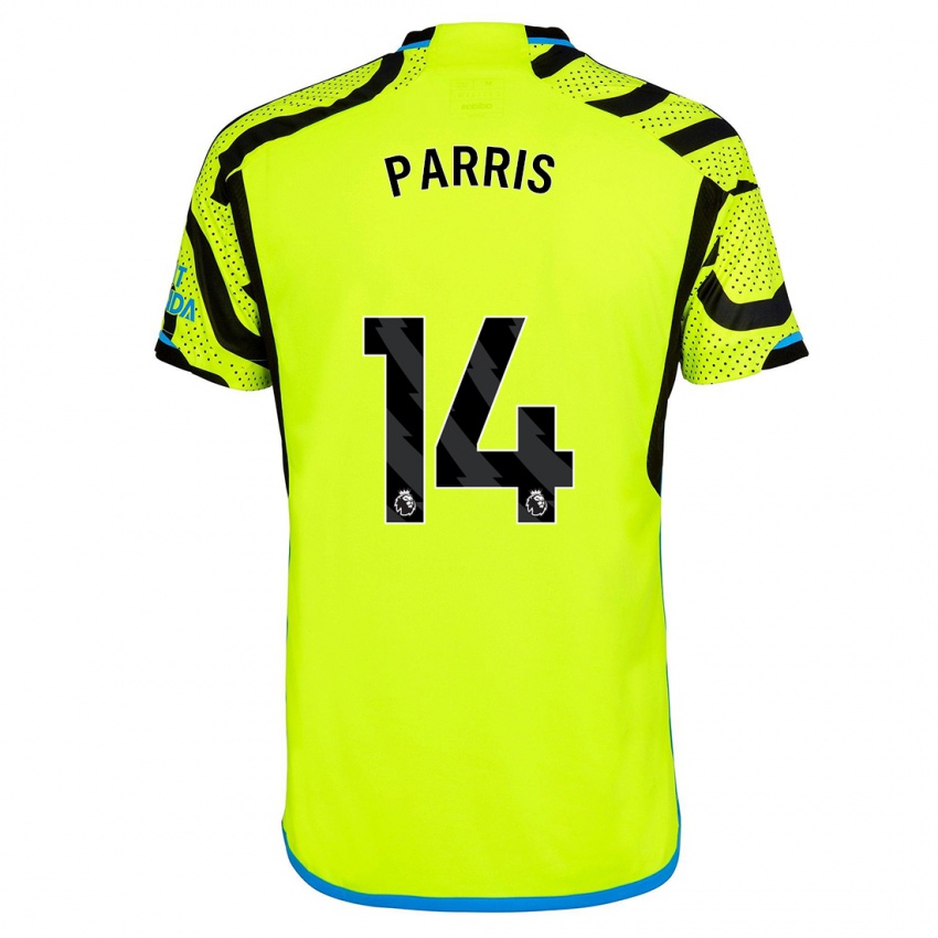 Mænd Nikita Parris #14 Gul Udebane Spillertrøjer 2023/24 Trøje T-Shirt