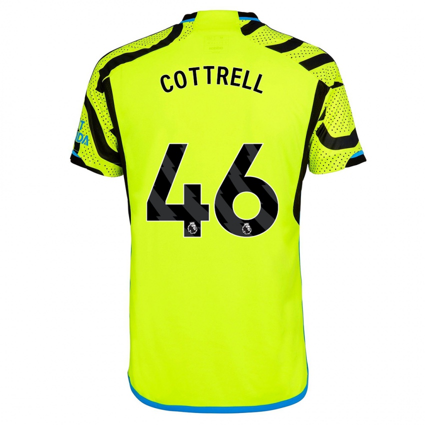 Mænd Ben Cottrell #46 Gul Udebane Spillertrøjer 2023/24 Trøje T-Shirt