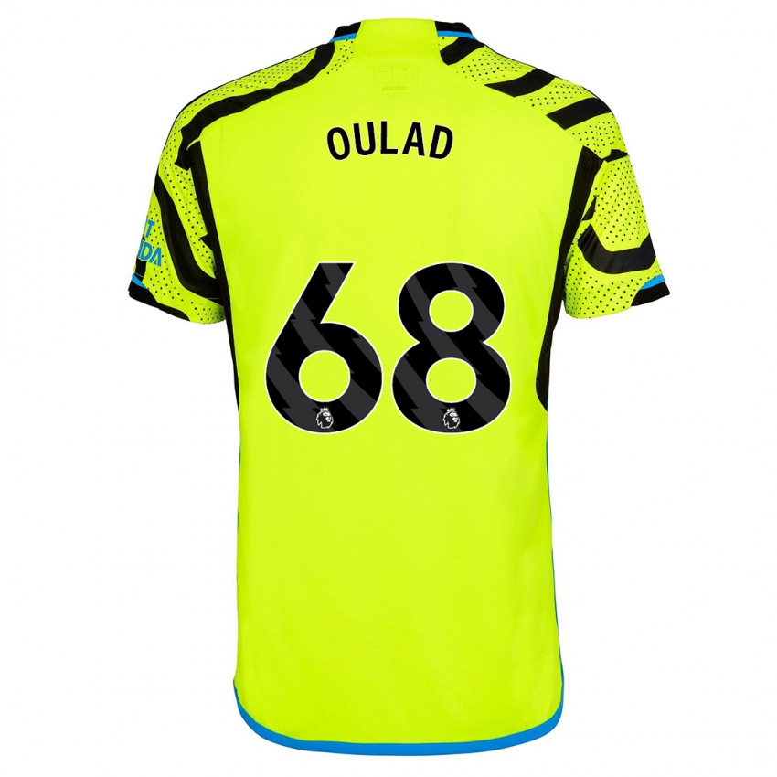 Mænd Salah-Eddine Oulad M'hand #68 Gul Udebane Spillertrøjer 2023/24 Trøje T-Shirt