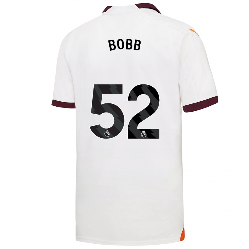 Mænd Oscar Bobb #52 Hvid Udebane Spillertrøjer 2023/24 Trøje T-Shirt