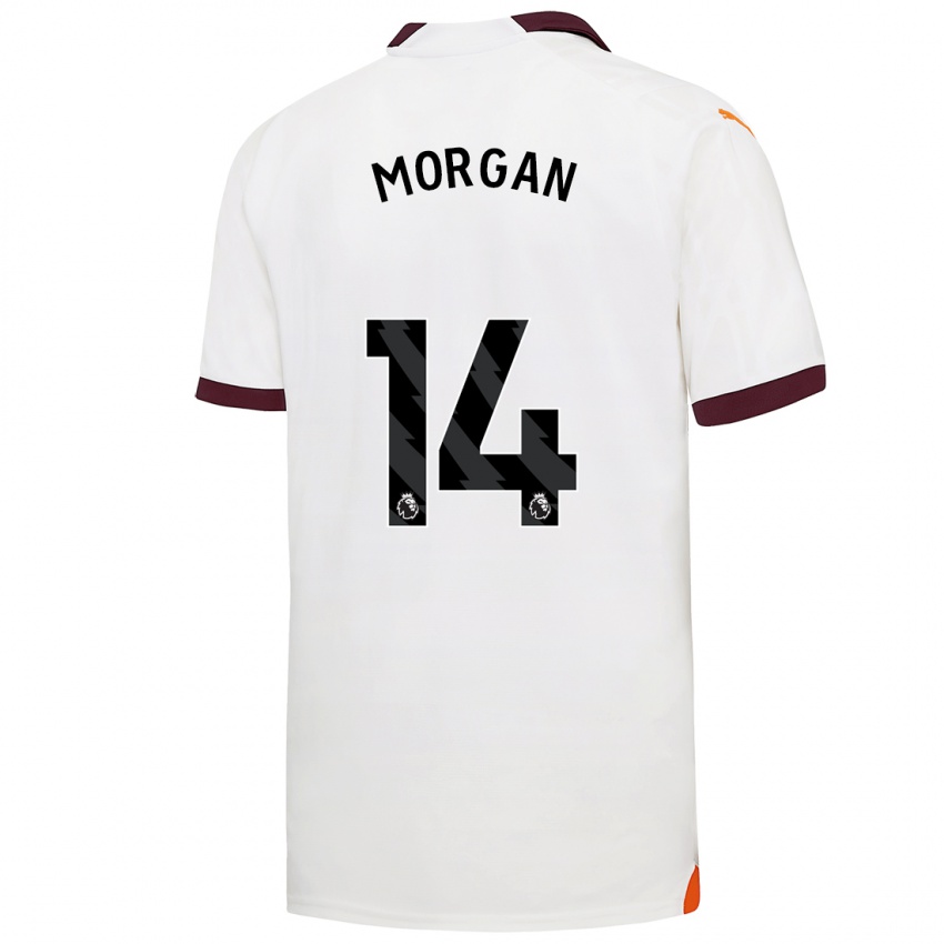 Mænd Esme Morgan #14 Hvid Udebane Spillertrøjer 2023/24 Trøje T-Shirt