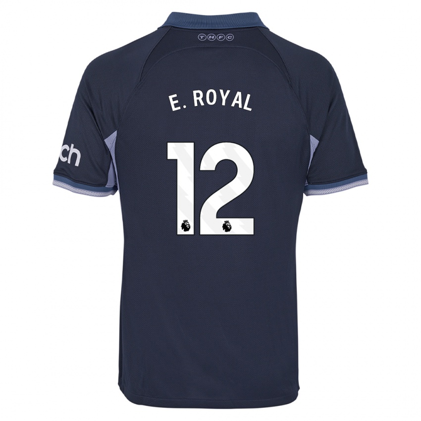 Mænd Emerson Royal #12 Mørkeblå Udebane Spillertrøjer 2023/24 Trøje T-Shirt