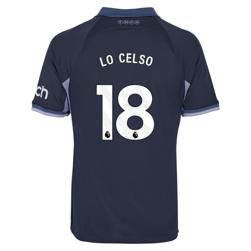 Mænd Giovani Lo Celso #18 Mørkeblå Udebane Spillertrøjer 2023/24 Trøje T-Shirt