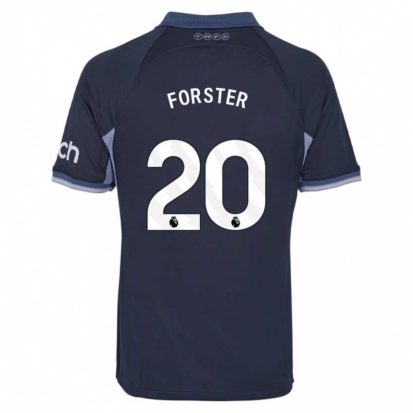 Mænd Fraser Forster #20 Mørkeblå Udebane Spillertrøjer 2023/24 Trøje T-Shirt