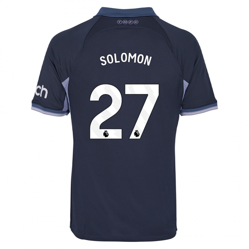 Mænd Manor Solomon #27 Mørkeblå Udebane Spillertrøjer 2023/24 Trøje T-Shirt