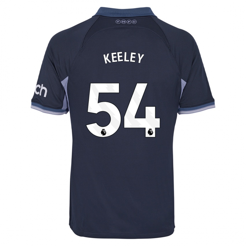 Mænd Josh Keeley #54 Mørkeblå Udebane Spillertrøjer 2023/24 Trøje T-Shirt