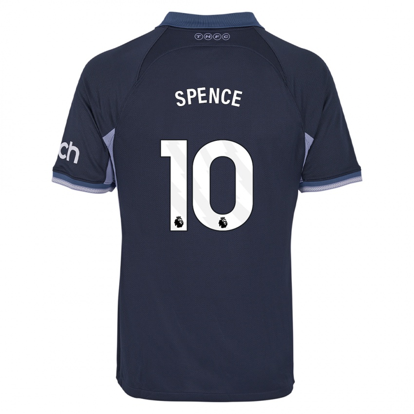 Mænd Drew Spence #10 Mørkeblå Udebane Spillertrøjer 2023/24 Trøje T-Shirt