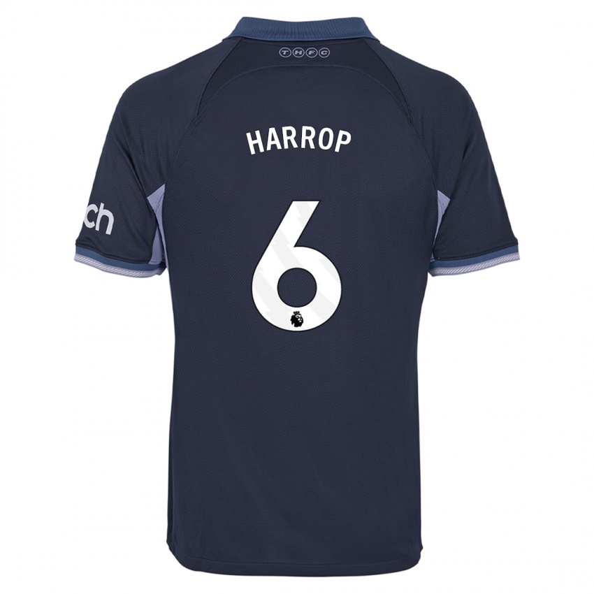 Mænd Kerys Harrop #6 Mørkeblå Udebane Spillertrøjer 2023/24 Trøje T-Shirt