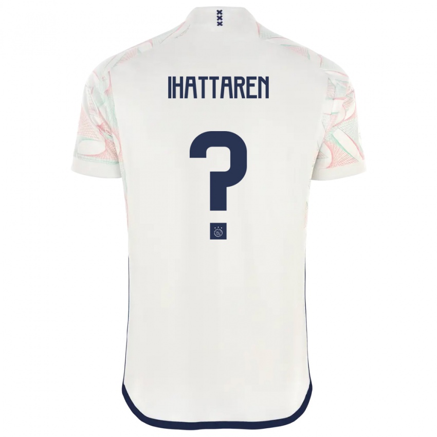Mænd Mohamed Ihattaren #0 Hvid Udebane Spillertrøjer 2023/24 Trøje T-Shirt