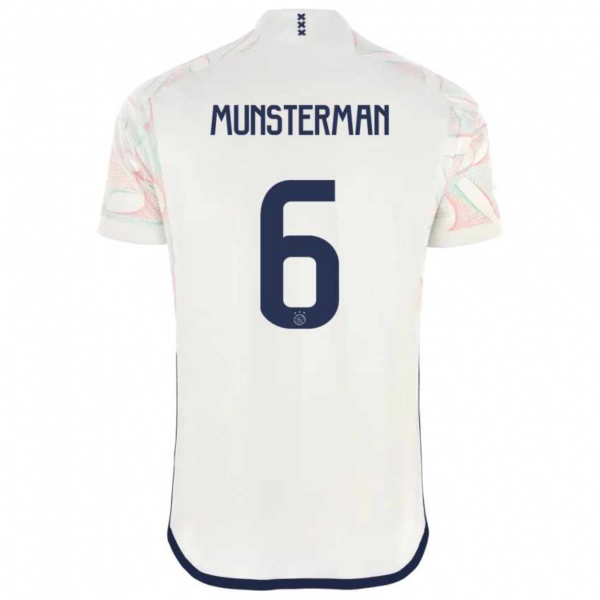 Mænd Marthe Munsterman #6 Hvid Udebane Spillertrøjer 2023/24 Trøje T-Shirt