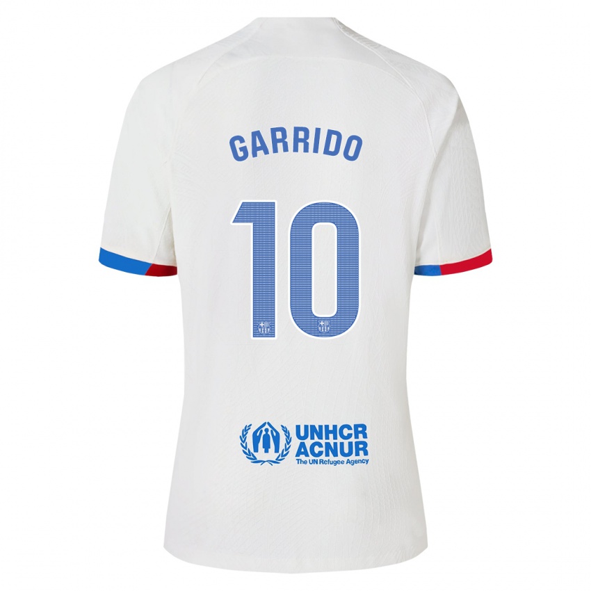 Mænd Aleix Garrido #10 Hvid Udebane Spillertrøjer 2023/24 Trøje T-Shirt