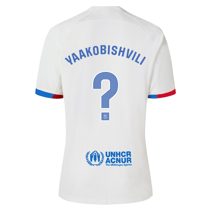 Mænd Áron Yaakobishvili #0 Hvid Udebane Spillertrøjer 2023/24 Trøje T-Shirt