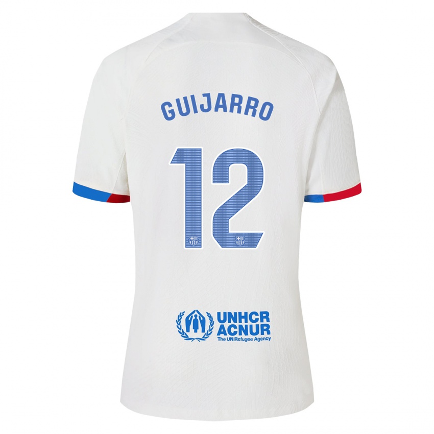 Mænd Patricia Guijarro #12 Hvid Udebane Spillertrøjer 2023/24 Trøje T-Shirt