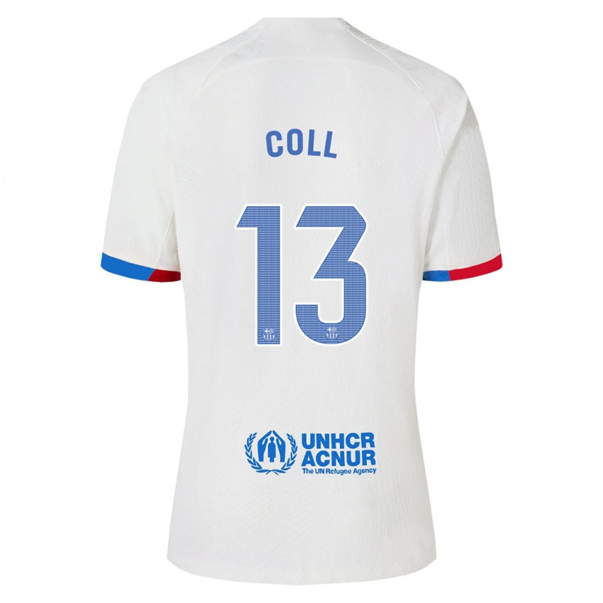 Mænd Cata Coll #13 Hvid Udebane Spillertrøjer 2023/24 Trøje T-Shirt
