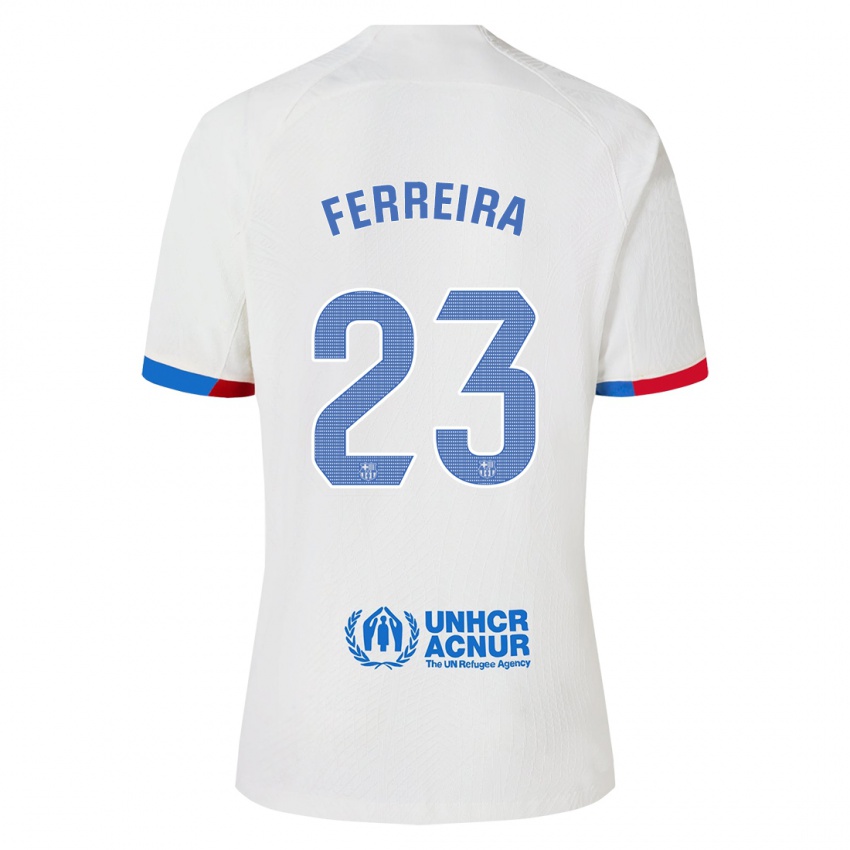 Mænd Geyse Ferreira #23 Hvid Udebane Spillertrøjer 2023/24 Trøje T-Shirt