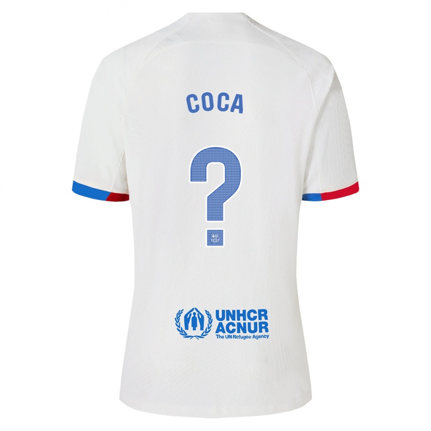Mænd Jan Coca #0 Hvid Udebane Spillertrøjer 2023/24 Trøje T-Shirt