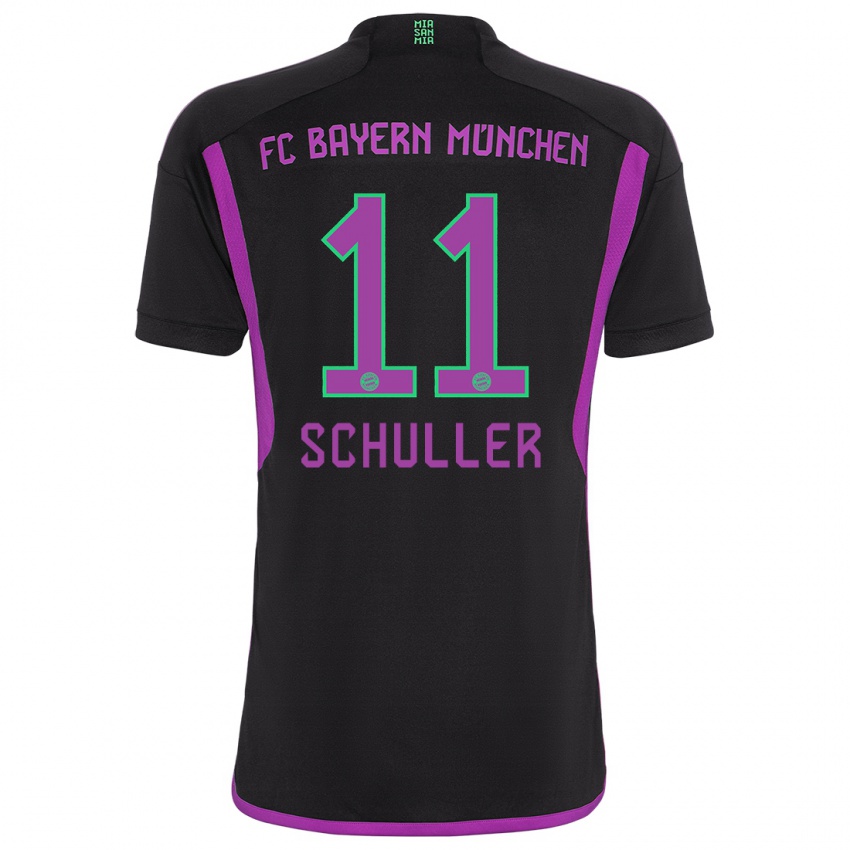 Mænd Lea Schuller #11 Sort Udebane Spillertrøjer 2023/24 Trøje T-Shirt