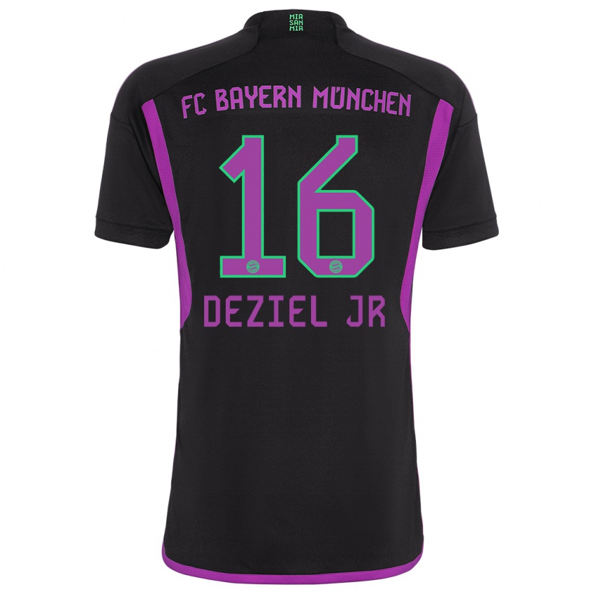 Mænd Robert Deziel Jr #16 Sort Udebane Spillertrøjer 2023/24 Trøje T-Shirt