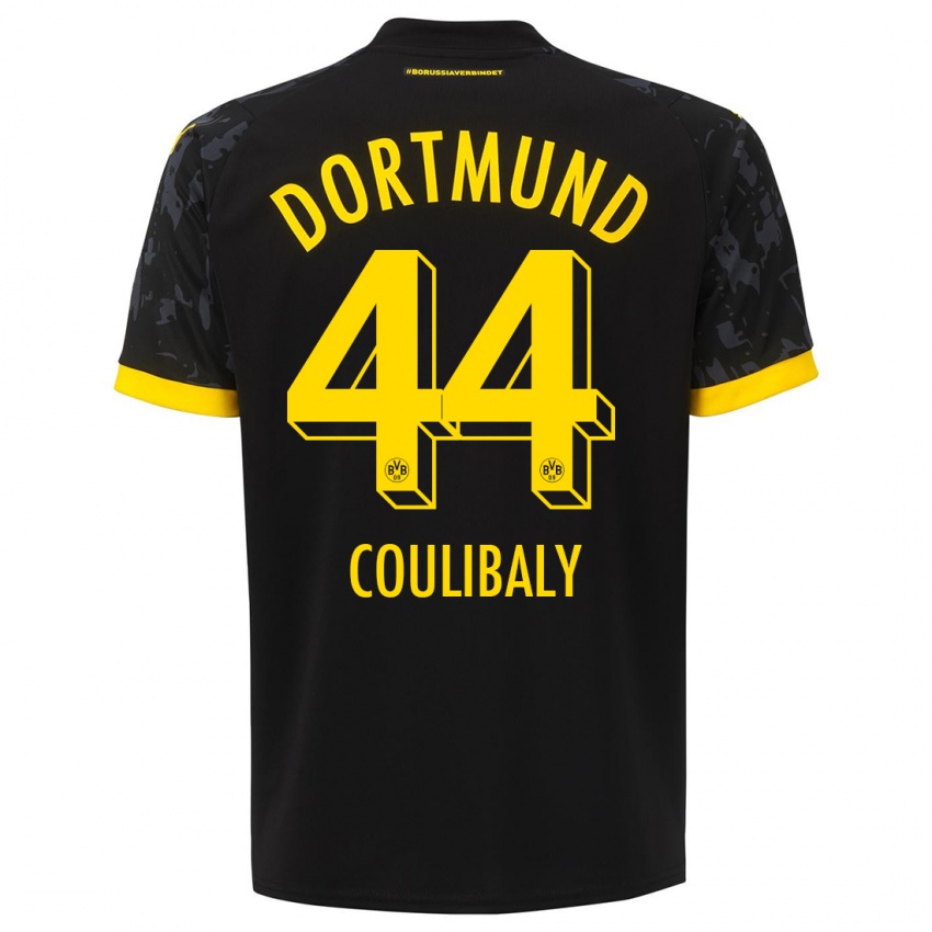 Mænd Soumaila Coulibaly #44 Sort Udebane Spillertrøjer 2023/24 Trøje T-Shirt