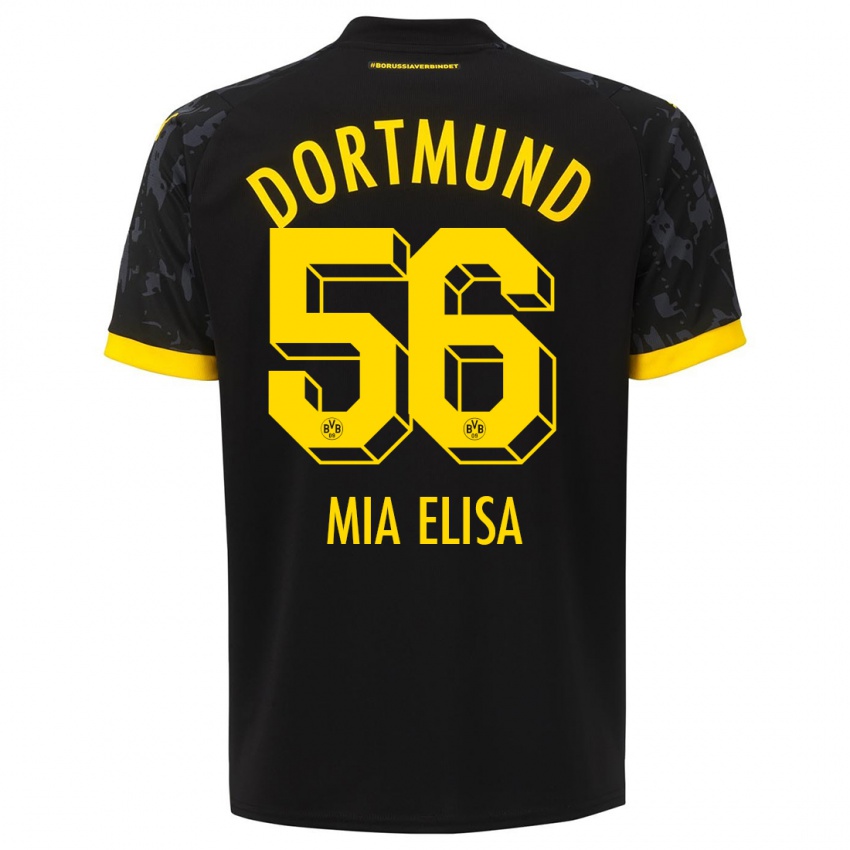 Mænd Bomnuter Mia Elisa #56 Sort Udebane Spillertrøjer 2023/24 Trøje T-Shirt