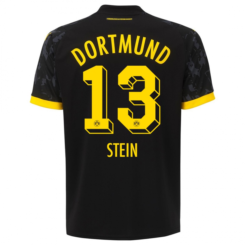 Mænd Daniel Stein #13 Sort Udebane Spillertrøjer 2023/24 Trøje T-Shirt