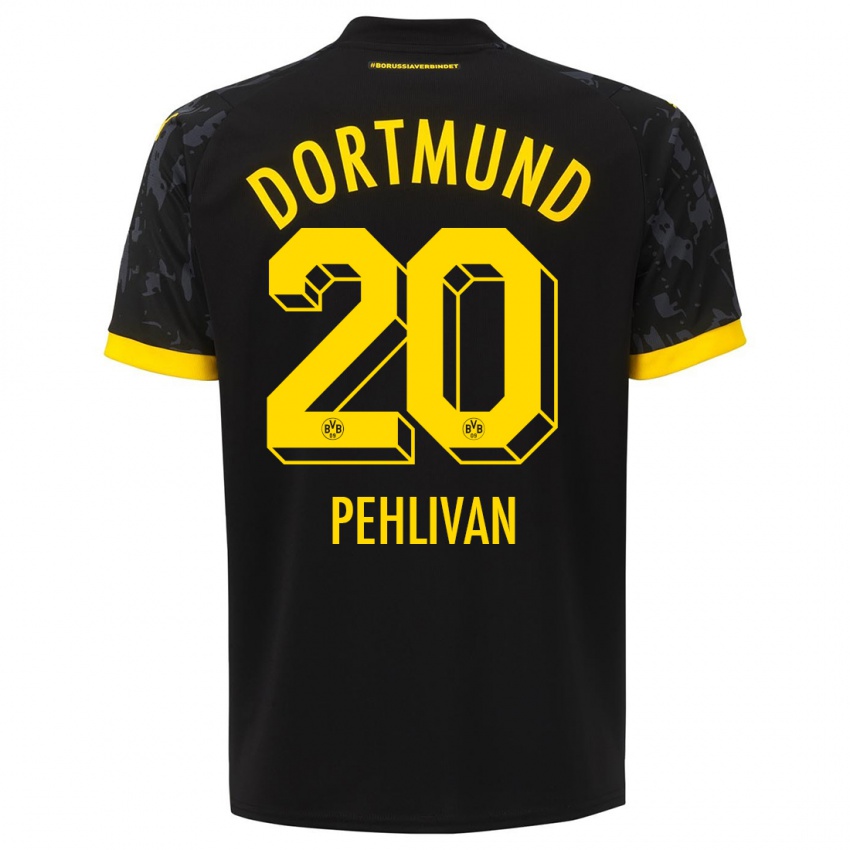 Mænd Miran Pehlivan #20 Sort Udebane Spillertrøjer 2023/24 Trøje T-Shirt