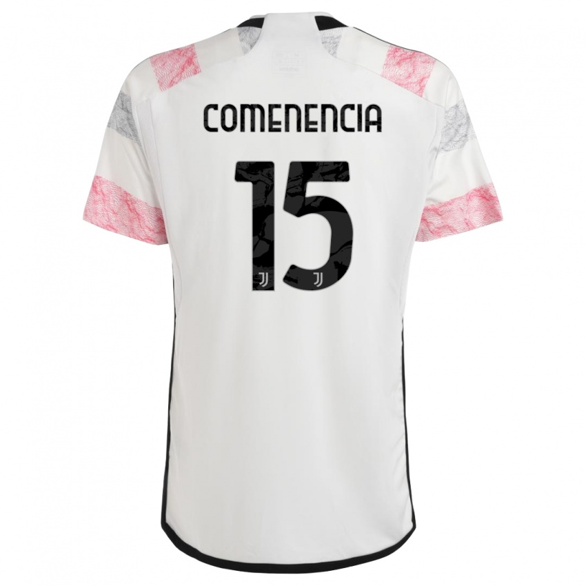 Mænd Livano Comenencia #15 Hvid Pink Udebane Spillertrøjer 2023/24 Trøje T-Shirt