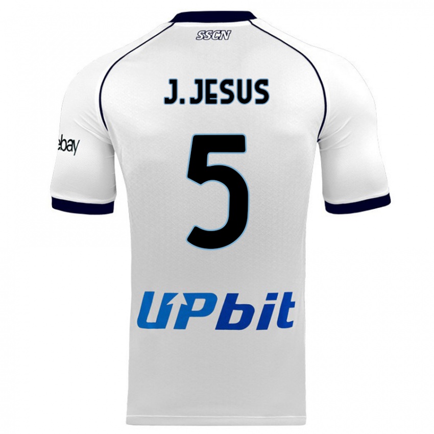 Mænd Juan Jesus #5 Hvid Udebane Spillertrøjer 2023/24 Trøje T-Shirt