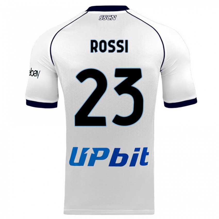 Mænd Leonardo Rossi #23 Hvid Udebane Spillertrøjer 2023/24 Trøje T-Shirt