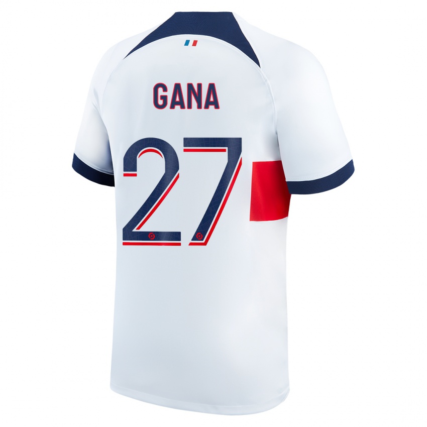 Mænd Idrissa Gana Gueye #27 Hvid Udebane Spillertrøjer 2023/24 Trøje T-Shirt