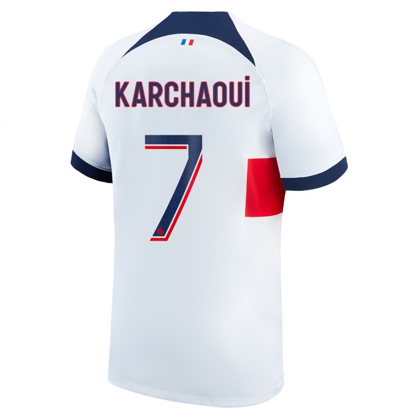 Mænd Sakina Karchaoui #7 Hvid Udebane Spillertrøjer 2023/24 Trøje T-Shirt