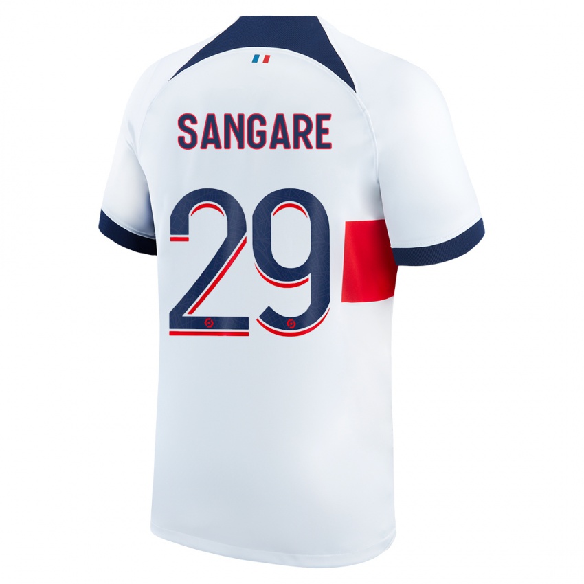 Mænd Hawa Sangare #29 Hvid Udebane Spillertrøjer 2023/24 Trøje T-Shirt