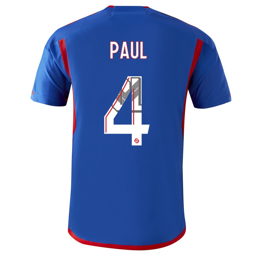 Mænd Paul Akouokou #0 Blå Rød Udebane Spillertrøjer 2023/24 Trøje T-Shirt