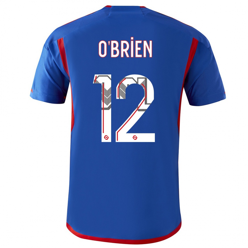 Mænd Jake O'brien #12 Blå Rød Udebane Spillertrøjer 2023/24 Trøje T-Shirt