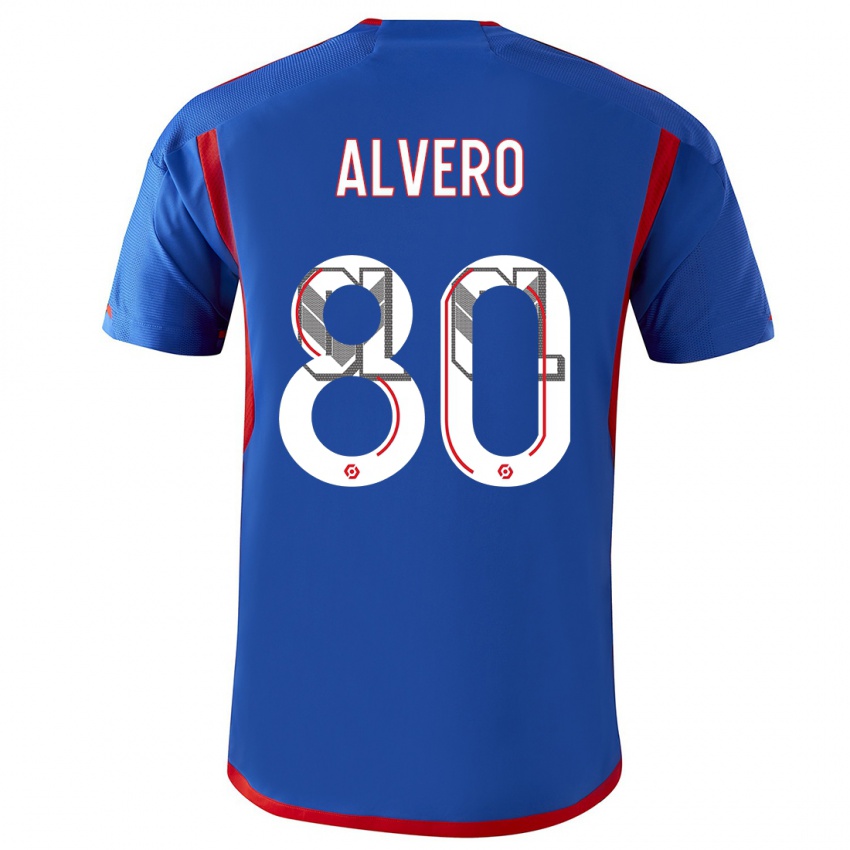 Mænd Skelly Alvero #80 Blå Rød Udebane Spillertrøjer 2023/24 Trøje T-Shirt