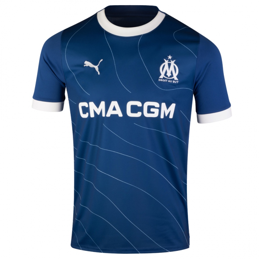 Mænd Isaak Toure #18 Mørkeblå Udebane Spillertrøjer 2023/24 Trøje T-Shirt