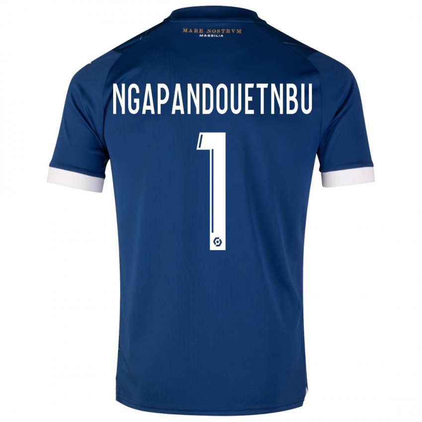 Mænd Simon Ngapandouetnbu #1 Mørkeblå Udebane Spillertrøjer 2023/24 Trøje T-Shirt