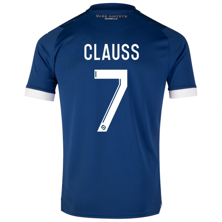 Mænd Jonathan Clauss #7 Mørkeblå Udebane Spillertrøjer 2023/24 Trøje T-Shirt
