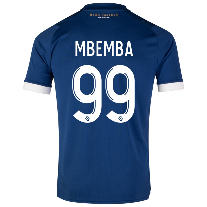 Mænd Chancel Mbemba #99 Mørkeblå Udebane Spillertrøjer 2023/24 Trøje T-Shirt