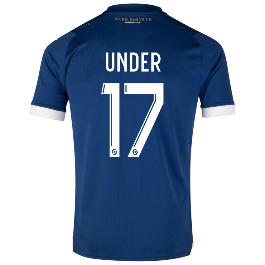 Mænd Cengiz Under #17 Mørkeblå Udebane Spillertrøjer 2023/24 Trøje T-Shirt