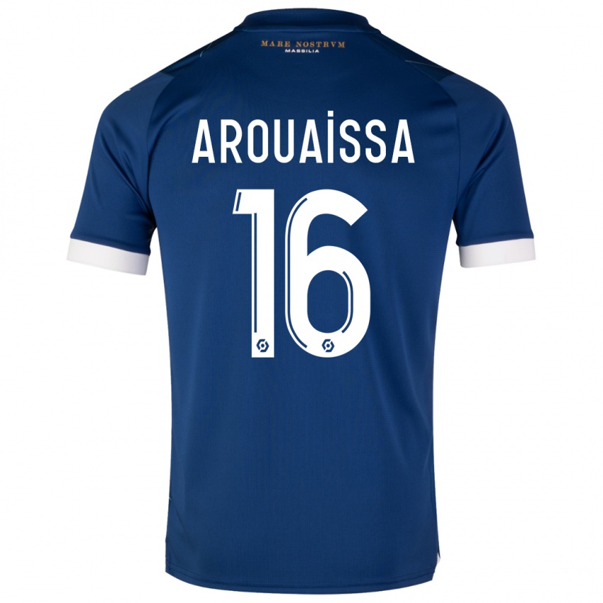 Mænd Ines Arouaissa #16 Mørkeblå Udebane Spillertrøjer 2023/24 Trøje T-Shirt
