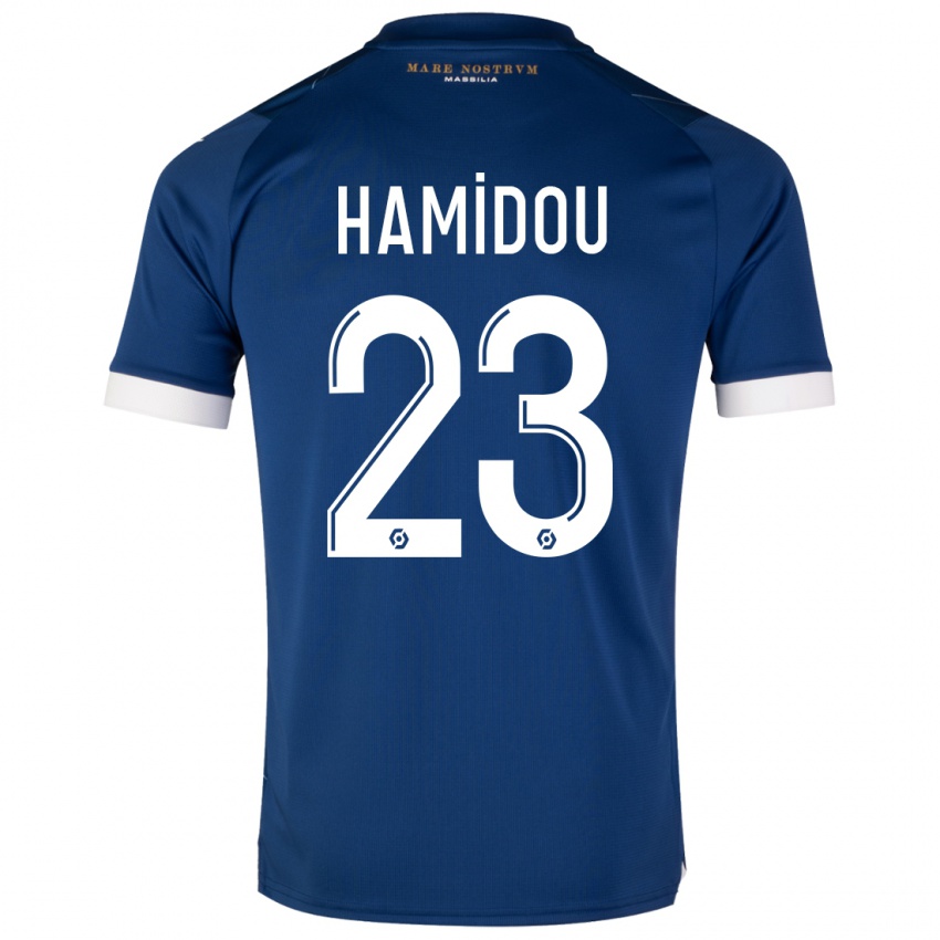 Mænd Jamila Hamidou #23 Mørkeblå Udebane Spillertrøjer 2023/24 Trøje T-Shirt