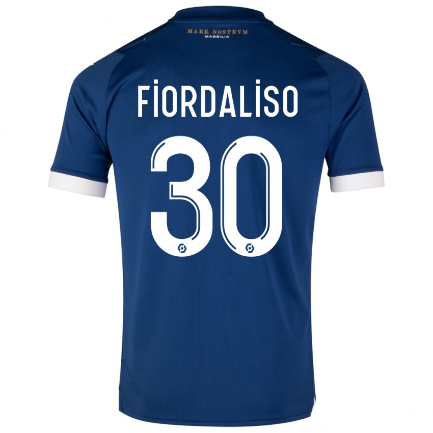 Mænd Thelma Fiordaliso #30 Mørkeblå Udebane Spillertrøjer 2023/24 Trøje T-Shirt